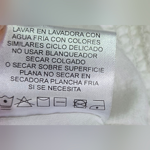 Roper Womens Embroidered Peasant Blouse Size XL White/Burgundy Snap Front - Picture 6 of 7